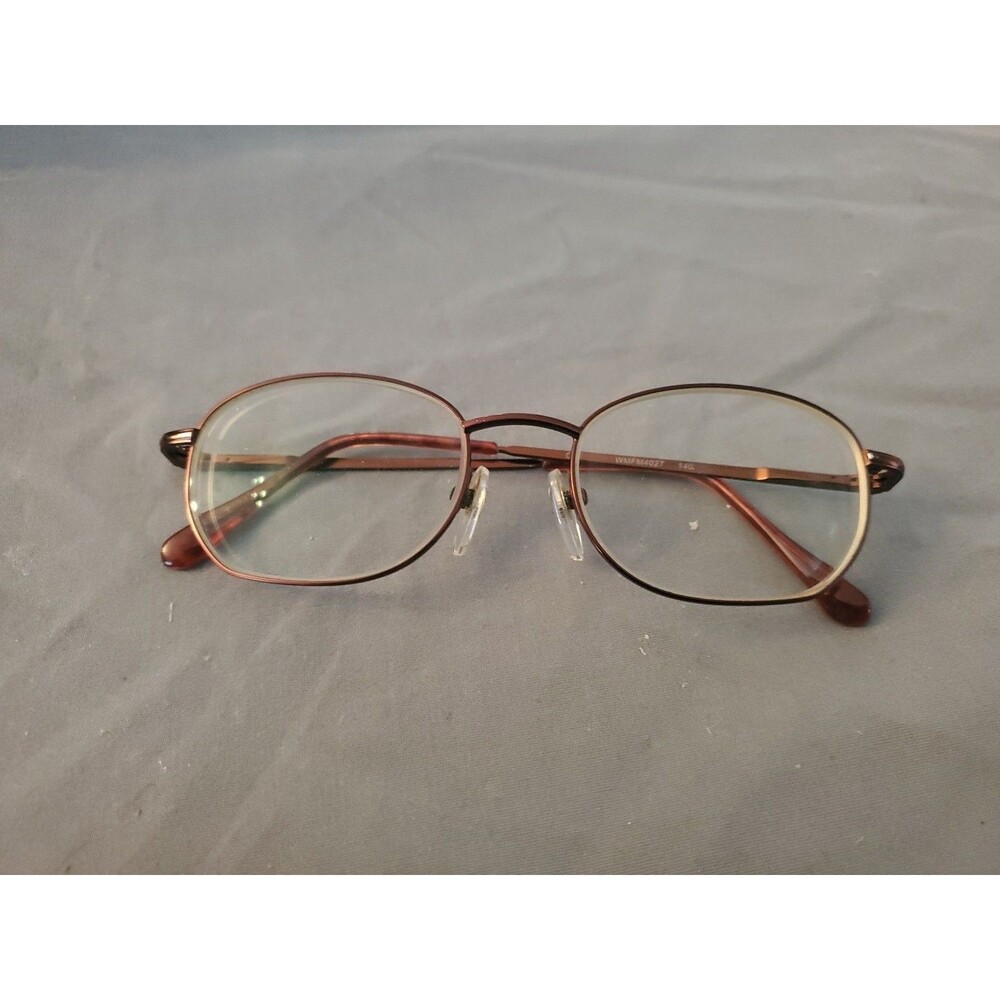 Vtg WMFM4027 140 Mm Brown Metal Full Rim Eyeglasses Frame